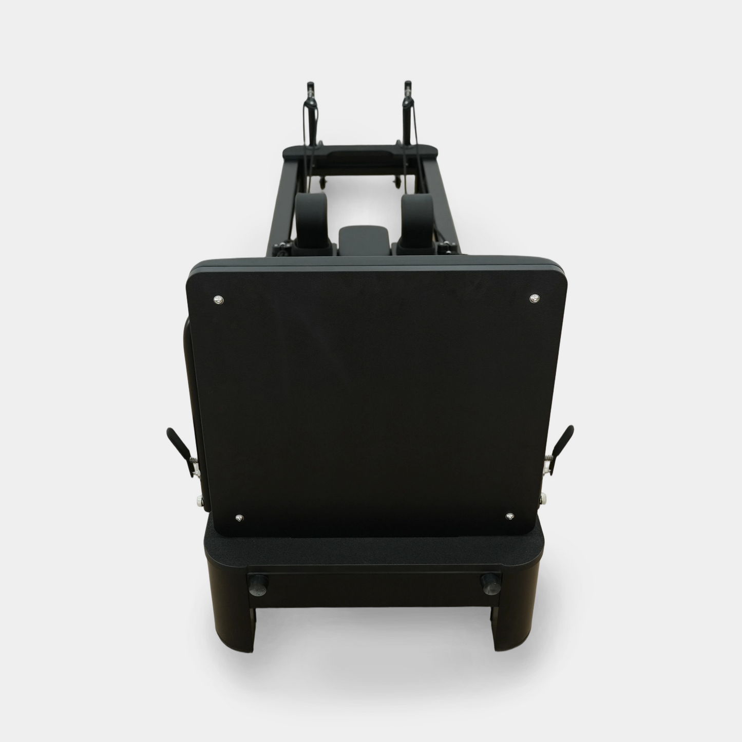 Foldable Aluminum Pilates Reformer | Black & White