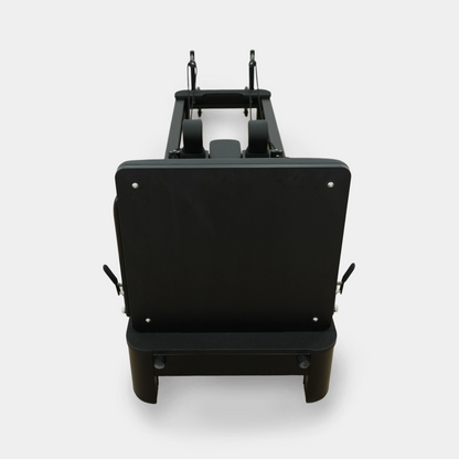 Foldable Aluminum Pilates Reformer | Black & White
