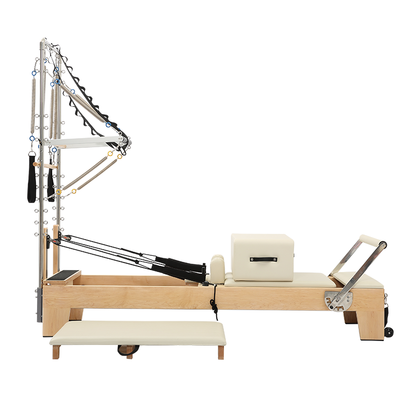 Maple Wood Reformer with Half Tower | Studio-Grade