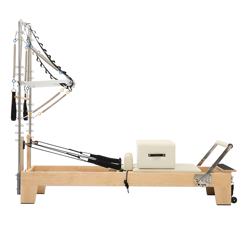 Maple Wood Reformer with Half Tower | Studio-Grade