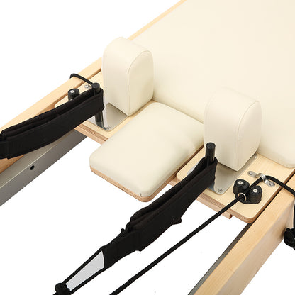 Maple Wood Reformer with Half Tower | Studio-Grade