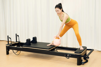 AL4 Aluminum Alloy Pilates Reformer | Black & White
